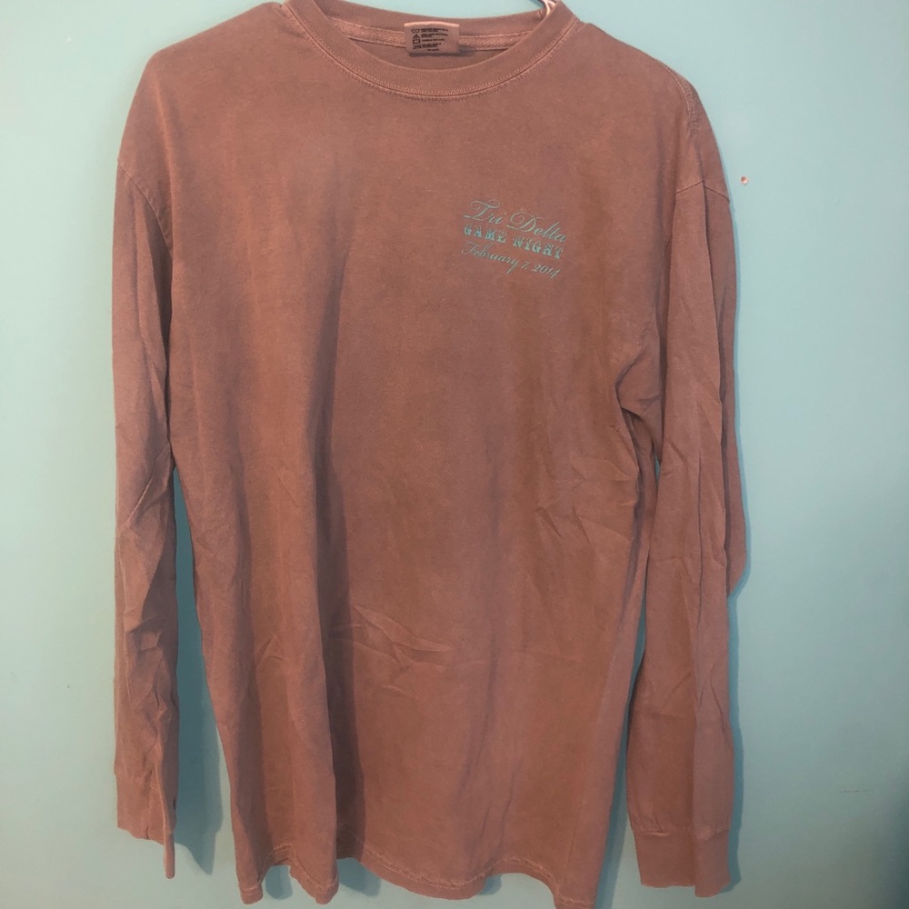 Tri Delta Comfort Colors Long Sleeve Shirt